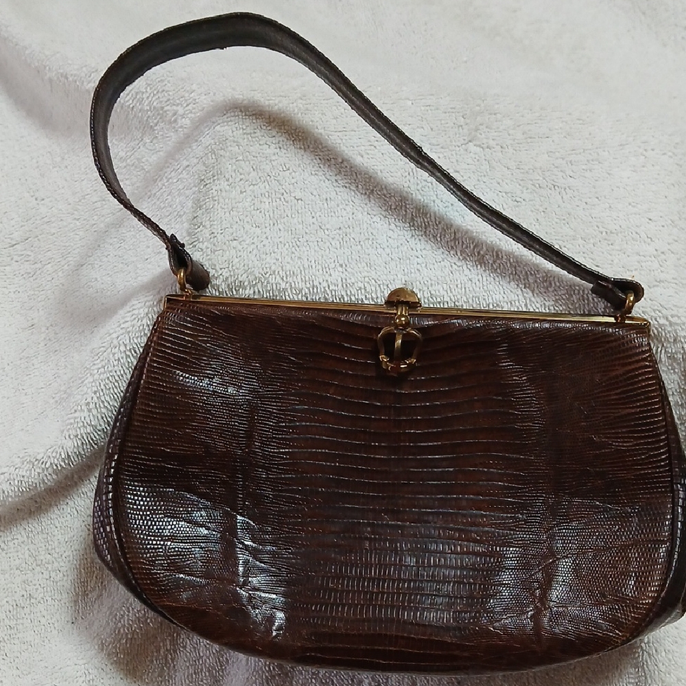Lesco Crocodile Skin Bag